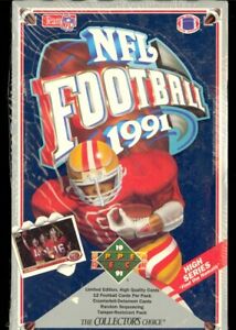 1991 Upper Deck Low # Football Wax Box
