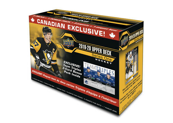 2019-20 UPPER DECK SERIES 1 HOCKEY TEAM TRIPLE BLASTER BOX