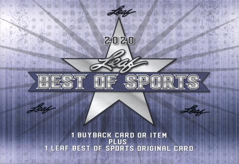 2020 Leaf Best of Sports Hobby Box
