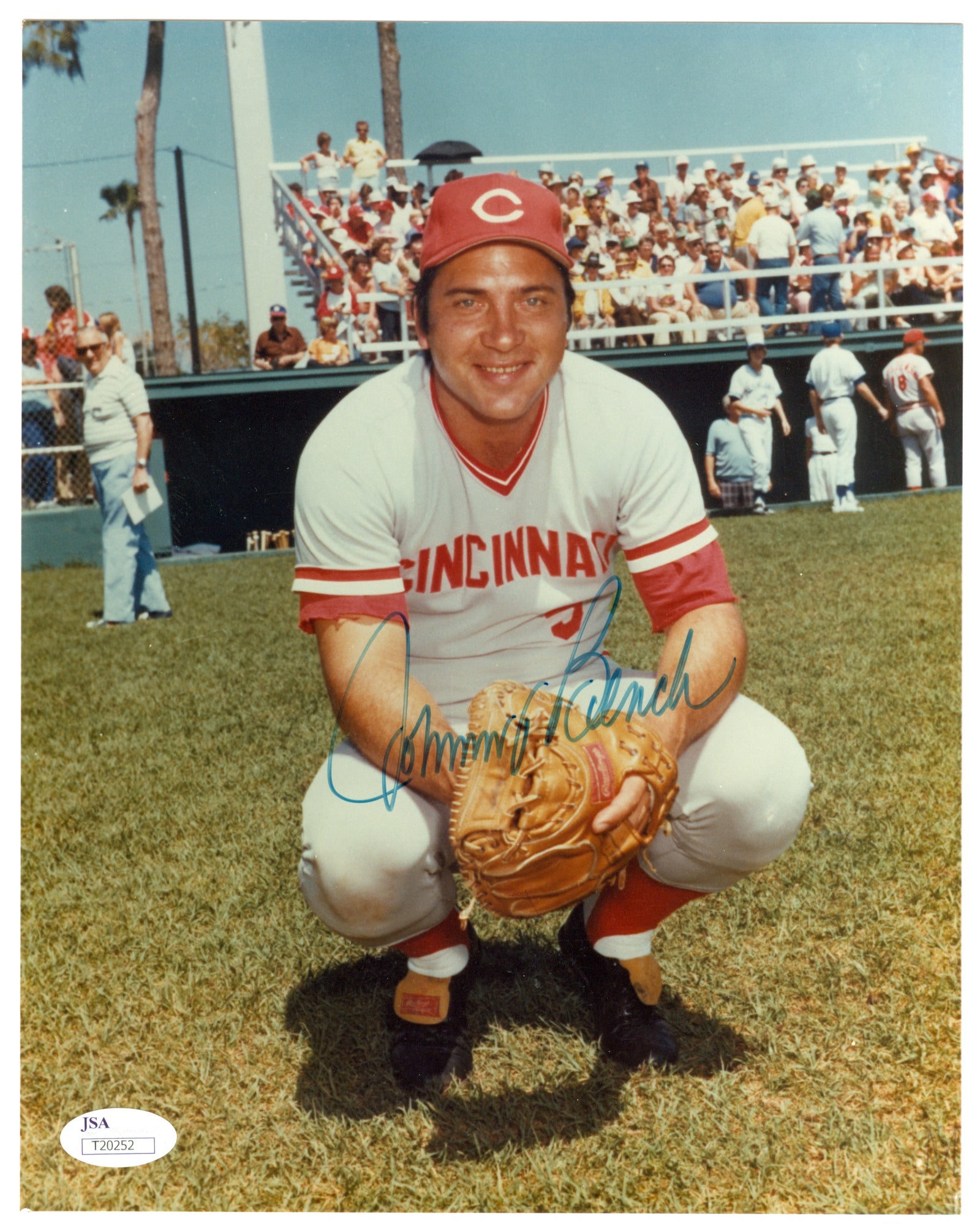Johnny Bench Signed 8x10 Photo