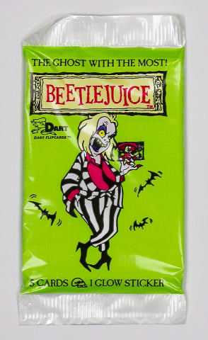 1990 Dart Beetlejuice Trading Card Pack