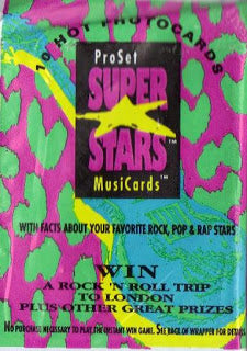 1991 Pro Set Super Stars MusiCards Pack
