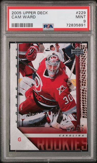 2005-06 Upper Deck #229 Cam Ward PSA 9 (Rookie) | Eastridge Sports Cards